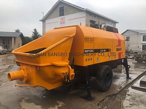 [Hot Item] Construction Pump Portable Concrete Trailer Pump Diesel Mini Cement Beton Pump Small Concrete Pump