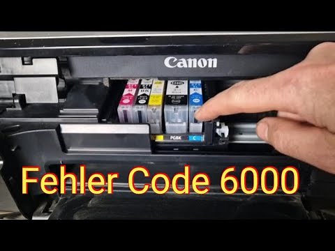 Canon Pixma printer error 6000: Printhead incorrect position