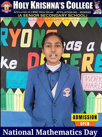 #NationalMathematicsDayCelebration. Our Class 9 students participated in celebrating National Mathematics Day by sharing interesting and informative facts about mathematics and its importance in our daily life. This day is celebrated on 22 December to honor the birth anniversary of Srinivasa Ramanujan, one of India’s greatest mathematicians.The activity helped students enhance their logical thinking, confidence, and public speaking skills while appreciating the beauty of mathematics. #HKCDineshp