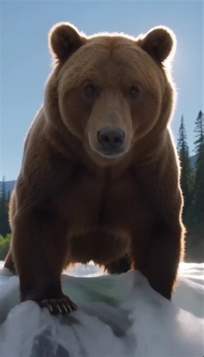 🐻 Alaska Brown Bear Catching Salmon | Wild Alaska #Shorts