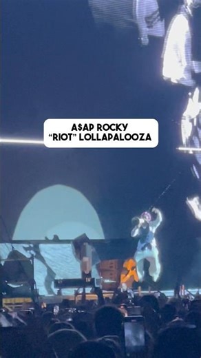 A$AP Rocky “RIOT” (Rowdy Pipe’n) LIVE at Lollapalooza! #asaprocky #lollapalooza #chicago #shorts