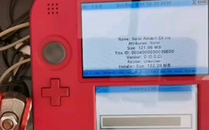 D哥2DS用B9无卡破解后安装CIA格式游戏演示视频