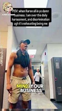 Bodybuilder Shuts Down Nosy Gym Karen. Via (@gohighe_1 on IG)