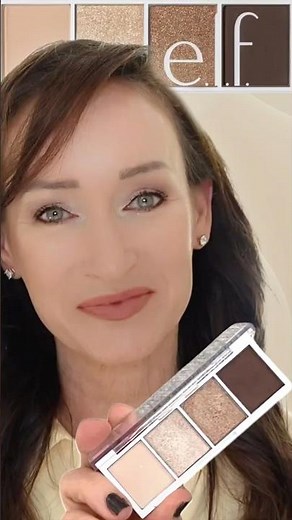 e.l.f. Eyeshadow Tutorial for Hooded Eyes | Easy Eye Makeup Look | Women Over 50 | Bite Size Palette
