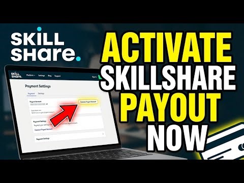 How to activate Skillshare payout account for class revenue - Quick Tutorial