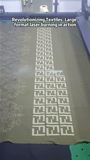 Infinity Patterns: Non-stop laser engraving on 1.6m wide fabric.
