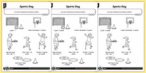 Sports Day Multiplication and Division Differentiated Problem-Solving Worksheets