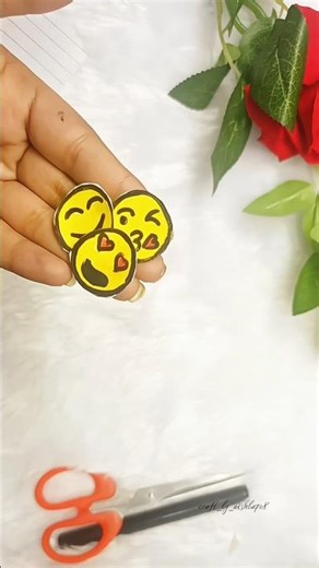 DIY Homemade Stickers Without Printer ✨ #craftbynishba #shorts