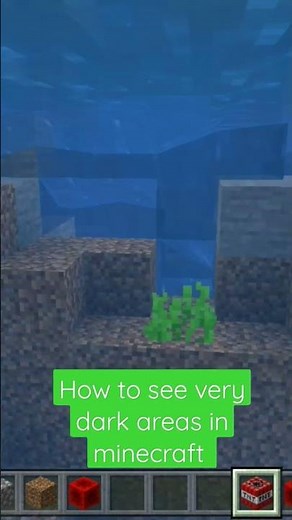 how to see very dark areas in minecraft without mods and portions#minecraft