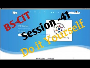 BS-CIT|| SESSION- 41 || DI IT YOURSELF (KYP)