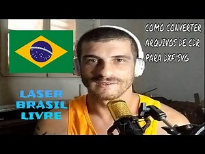 Como converter arquivos de CDR para SVG/DXF.Gravadora laser cnc/Vetor