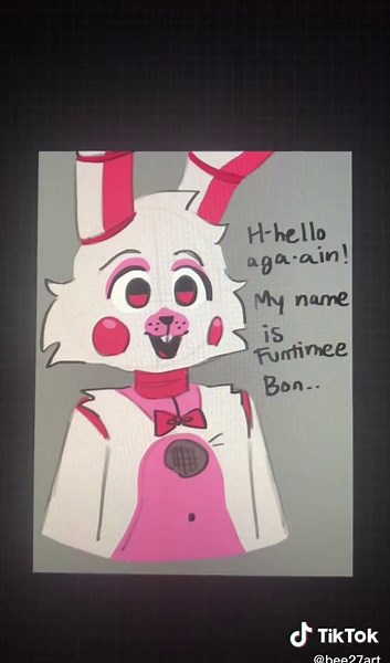 Funtime Bonnie Design Sketch | FNAF Art and Drawing