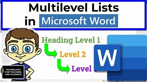 Multilevel Lists in Microsoft Word