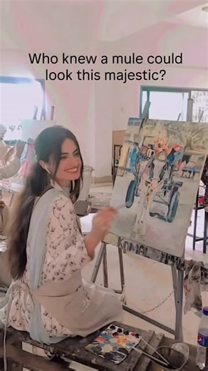 Komal Sajid✨ on Instagram: "Brush in hand, world in mind 🌍 🖌️ #foryou #viralreels #instagramreels #komaljunejo #foryoupage"