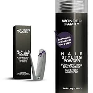 Hair Styling Powder – Based Texture Powder Volumizer for Men & Women – Lightweight Hair Dust for Hairline Lift & Matte Finish – Texturizing Volume Play Level Enhancer, Non-Greasy Finishing Grip Dust