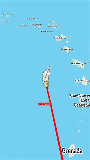 We are on our way from Trinidad to the BVI's. Fantastic Caribbean sailing! #shorts