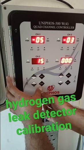 hydrogen gas leak detector calibration uniphos 500w4 Quad channel controller