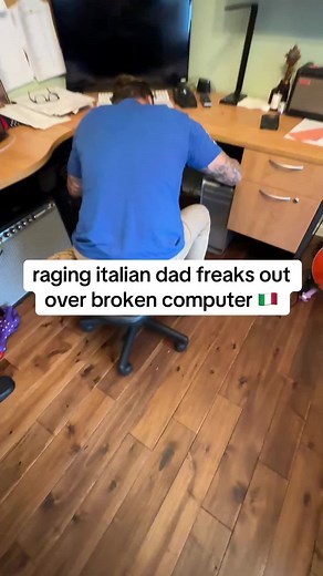 Italian Dad's Raging Reaction to Broken Computer 🇮🇹