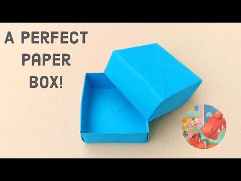 How to make paper box(without glue and scissor)