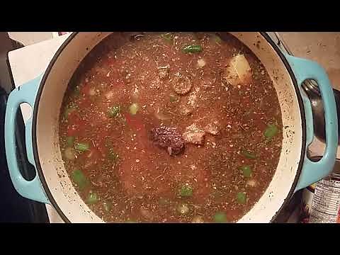 New Orleans Style Beef Short Ribs And Ox Tails Gumbo