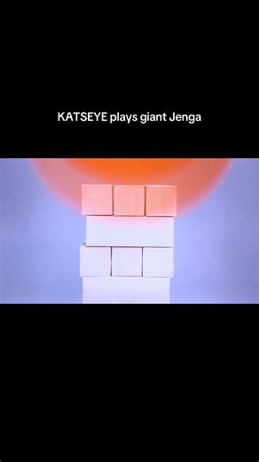 KATSEYE Giant Jenga Challenge Fun