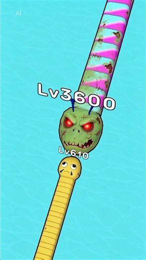WORMS CLASH io, Game Ular, Boss FIGHT Level 3600, Best Gameplay 20 #shorts #gameplay #snakeclash