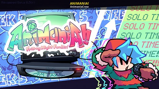 ANIMANIA! Mod for Friday Night Funkin' | FNF Mods
