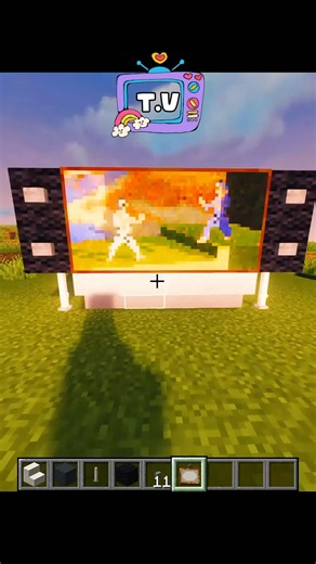 You won't believe how easy this Minecraft TV hack is! #minecraft #shorts