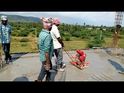 Compaction: Using of a Flat concrete vibrator in SLAB for compacting concrete