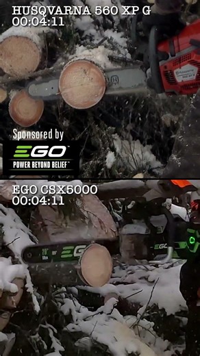 This Chainsaw Is BEATING 'EM ALL - Husqvarna 560 XP vs EGO CSX5000 #chainsawcomparison