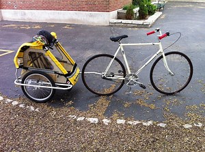 To Target by Bike Trailer