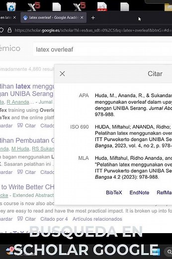 CREA REFERENCIAS BIBLIOGRAFICAS EN LATEX/OVERLEAF 🍃#educación