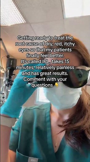 IPL can be a really helpful treatment for people struggling with dry eye, especially when ocular