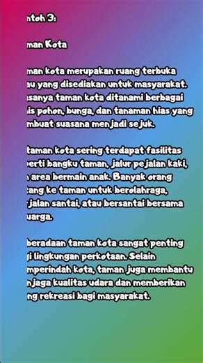 CONTOH TEKS DESKRIPSI NON FIKSI