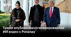 Трамп опубликовал сгенерированное ИИ видео с Роналду