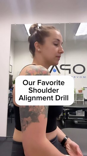OPAL Movement Therapy | If you saw our recent reel on shoulder pain and optimal alignment, here’s a quick and easy drill to practice for better shoulder alignment.... | Instagram