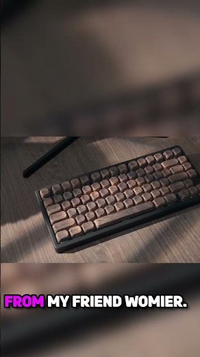 How is this keyboard SO GOOD 🪓🌲This wood keyboard sounds amazing 🤩 #mechanicalkeyboard #pcgaming