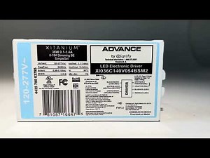 XI036C140V054BSM2 – 36 Watt Advance Bottom Entry LED Driver Module