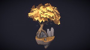 Floating Island - 3D model by niklas.persson2