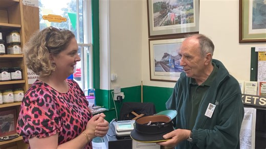 Anna Sabine, MP for Frome and East Somerset came to visit us during our MSN 150 Gala yesterday. She enjoyed a ride on the trains, and had a good look round the station site. We asked Anna to draw the winner of the Bachmann train set. Congratulations to Zbigniew Zielowsko - we will be in touch direct about getting the prize to you. | Somerset & Dorset Railway - at Midsomer Norton