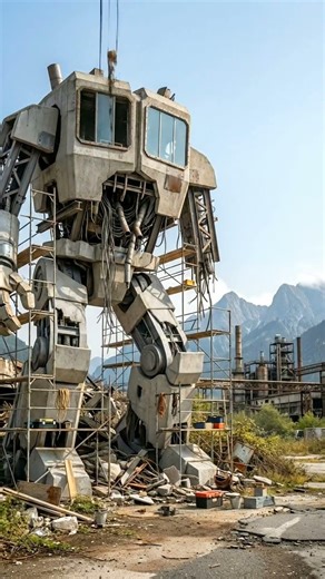 Abandoned Giant Robot House Restored to Futuristic Paradise 🤖 #restoration