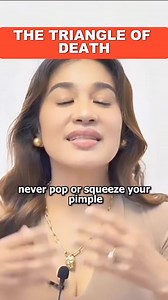 The 'Triangle of Death' or “Danger Triangle “Is Where You Should Never, Ever Pop A Pimple. #triangleofdeath #Dangertriangle #pimple #zits | Chelly MD