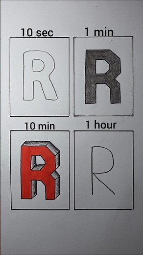 R letter drawing tutorial