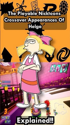 The Playable Nicktoons Crossover Appearances Of Helga Explained!!