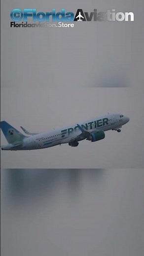 Frontier Airbus A320 Foggy Takeoff at Atlanta ATL International Airport | Plane Spotting