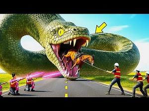 Rescue Team Saves Injured Horse From Giant Python Attack 🐴🐍 | True Heroic Mission