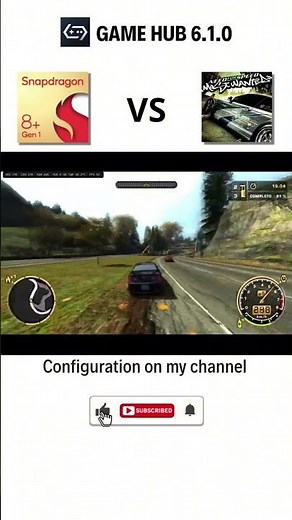 Need For Speed Most Wanted 2005 on Android | Gamehub 6.1.0 | SD 8+ Gen 1 + settings & Widescreen Fix