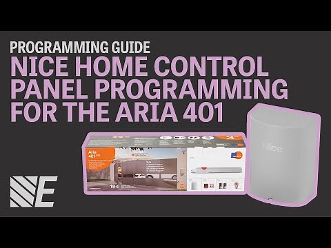 Nice Home Control panel Programming for the Aria 401