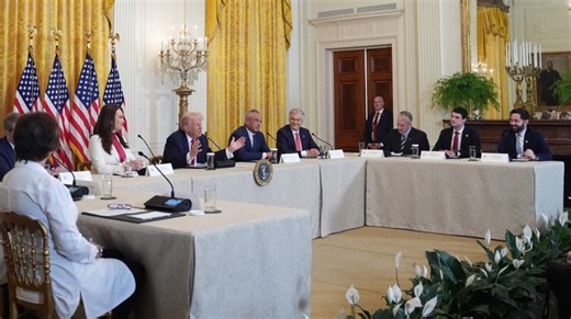 Vulnerable Republicans join Trump to tout rural health care plan