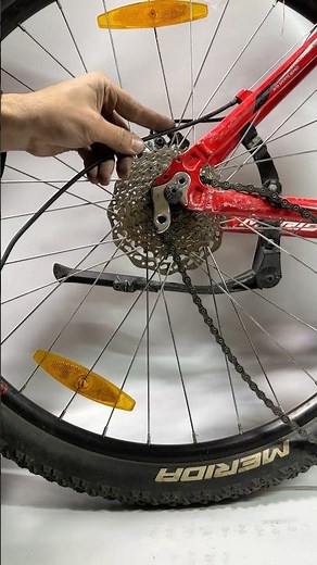 Rear derailleur cable install 🔧#bikerepair #cycling #mtb